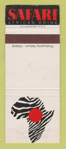 Matchbook Cover - Safari African Drink Liquor WEAR