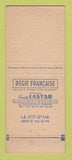 Matchbook Cover - Saumur Mousseux Liquor Maine et Loire France