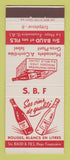 Matchbook Cover - Rouges Blancs En Litres Liquor France Fouassiere