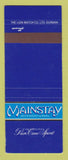Matchbook Cover - Mainstay Rum South Africa SAMPLE WEAR