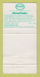 Matchbook Cover - Martini Liquor Consort Hotels UK WORN 30 Strike