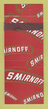 Matchbook Cover - Smirnoff Vodka Liquor