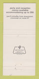 Matchbook Cover - El Greco Restaurant Southgate KY 30 Strike