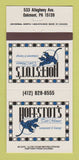 Matchbook Cover - Hoffstot's Cafe Monaco Oakmont PA 30 Strike