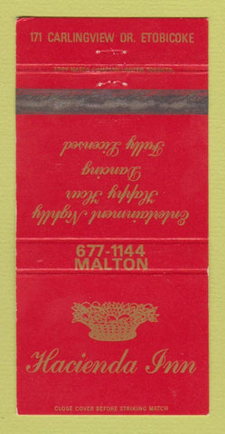 Matchbook Cover - Hacienda Inn Etobicoke ON restaurant WEAR 30 Strike