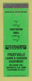 Matchbook Cover - Fruitville Lawn Garden Equipment Sarasota FL Toro Mowers