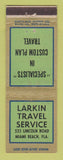Matchbook Cover - Larkin Travel Service Miami Beach FL