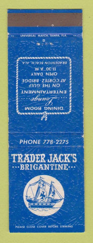 Matchbook Cover - Trader Jack's Brigantine Bradenton Beach FL