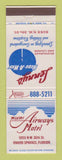 Matchbook Cover - Lenny's Hide A Way Miami Airways Motel Miami Springs FL