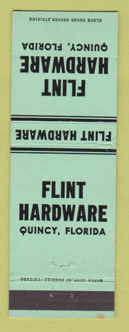 Matchbook Cover - Flint Hardware Quincy FL