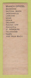 Matchbook Cover - Central Life Insurance Company Tampa FL