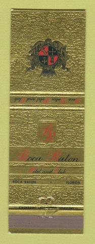 Matchbook Cover - Boca Raton Hotel Club Boca Raton FL