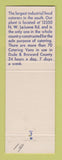 Matchbook Cover - Unique Catering Opa Locka FL