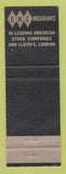 Matchbook Cover - Hartford Insurance Earle Day St Petersburg FL