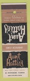 Matchbook Cover - Aunt Hattie's Restaurant St Petersburg FL