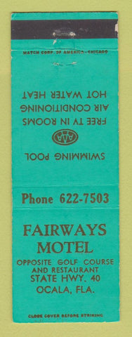 Matchbook Cover - Fairways Motel Ocala FL WEAR