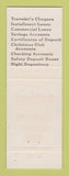 Matchbook Cover - Hamilton County Bank Jasper FL