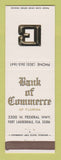 Matchbook Cover - Bank of Commerce Fort Lauderdale FL