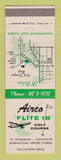 Matchbook Cover - Airco Flite 18 Golf Course St Petersburg Clearwater FL