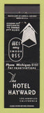 Matchbook Cover - Hotel Hayward Los Angeles CA