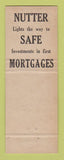 Matchbook Cover - Nutter Mortage Service Camden NJ