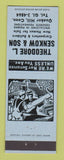 Matchbook Cover - Theodore L Senkow Son Carpenters Quaker Hill CT