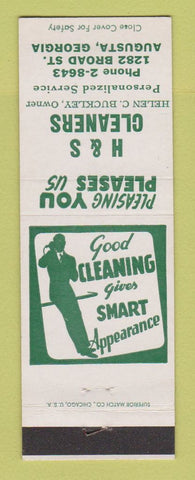 Matchbook Cover - H&S Cleaners Augusta GA
