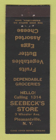 Matchbook Cover - Seebeck's Store Grocery Pleasantville NY