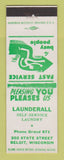 Matchbook Cover - Launderall Laundry Beloit WI