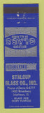 Matchbook Cover - Stalcup Glass Company Mattoon IL