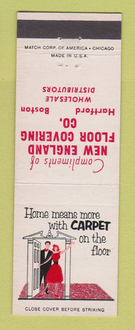 Matchbook Cover - New England Floor Covering Hartford CT Boston MA