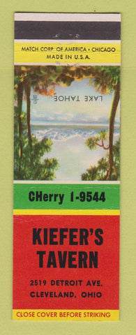 Matchbook Cover - Kiefer's Tavern Cleveland OH