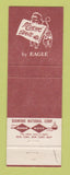 Matchbook Cover - Siegel's Men's Clothes Eagle Brand Fargo ND