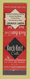 Matchbook Cover - Rock Knit Coats Harry Schwarz Cleveland OH Medina WEAR