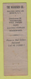 Matchbook Cover - Waxgiser Paramount Wallpaper Paint Brooklyn NY WEAR