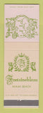 Matchbook Cover - Fontainebleau Hotel Miami Beach FL Chez Bon Bon