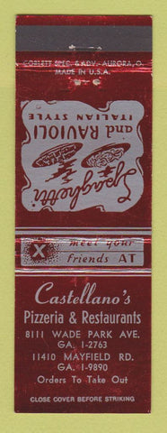 Matchbook Cover - Castellano's Pizza Restaurant Cleveland OH
