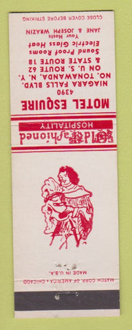 Matchbook Cover - Motel Esquire North Tonawanda NY