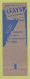 Matchbook Cover - Gray's Jewelry Tulsa OK