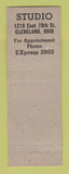 Matchbook Cover - John Kubacki Photography Cleveland OH