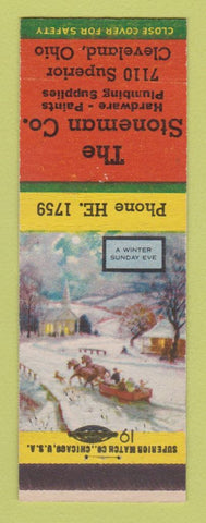 Matchbook Cover - Stoneman Hardware Paints Plumbing Cleveland OH