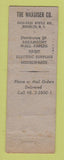 Matchbook Cover - Waxgiser Paramount Wallpaper Paint Brooklyn NY WEAR