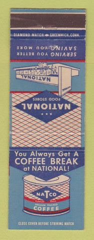 Matchbook Cover - National Food Stores Grocery NATCO Coffee