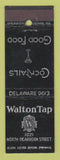 Matchbook Cover - Walton Tap Chicago IL