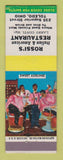 Matchbook Cover - Rossi's Italian Restaurant Toledo OH Barber Shop Quartet