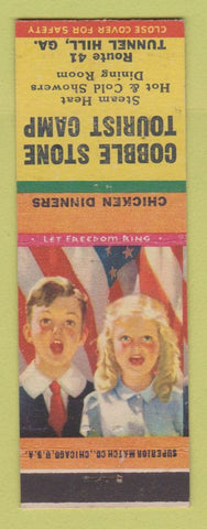 Matchbook Cover - Cobble Stone Tourist Camp Tunnel Hill GA