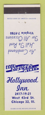Matchbook Cover - Hollywood Inn Chicago IL