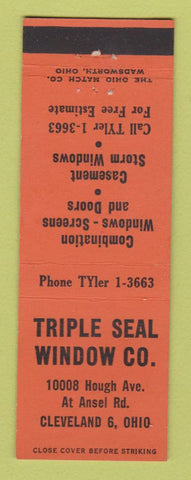 Matchbook Cover - Triple Seal Window Company Cleveland OH