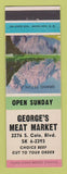 Matchbook Cover - George's Meat Market NO TOWN