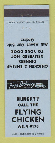 Matchbook Cover - Flying Chicken Restaurant Tulsa OK